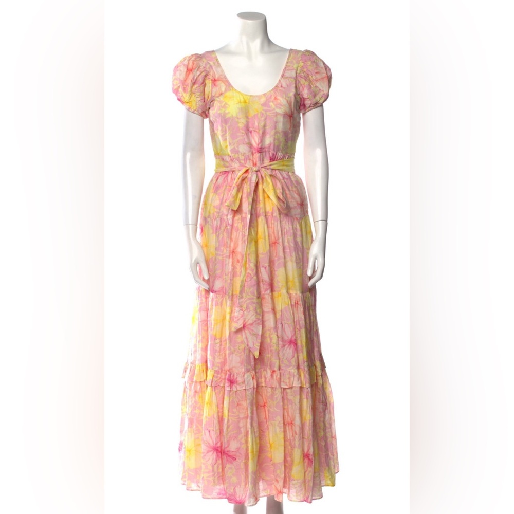 LoveShackFancy floral print long dress